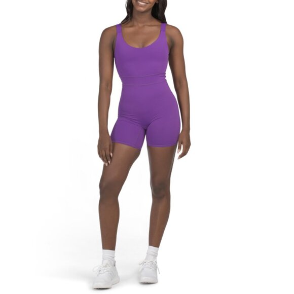 TEREZ Acai Action Wide Strap Active Romper - Picture 1 of 2